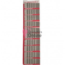 Agrafe pentru par AMT025BB Argintii, 100 bucati Aleksandra de 5,7 cm